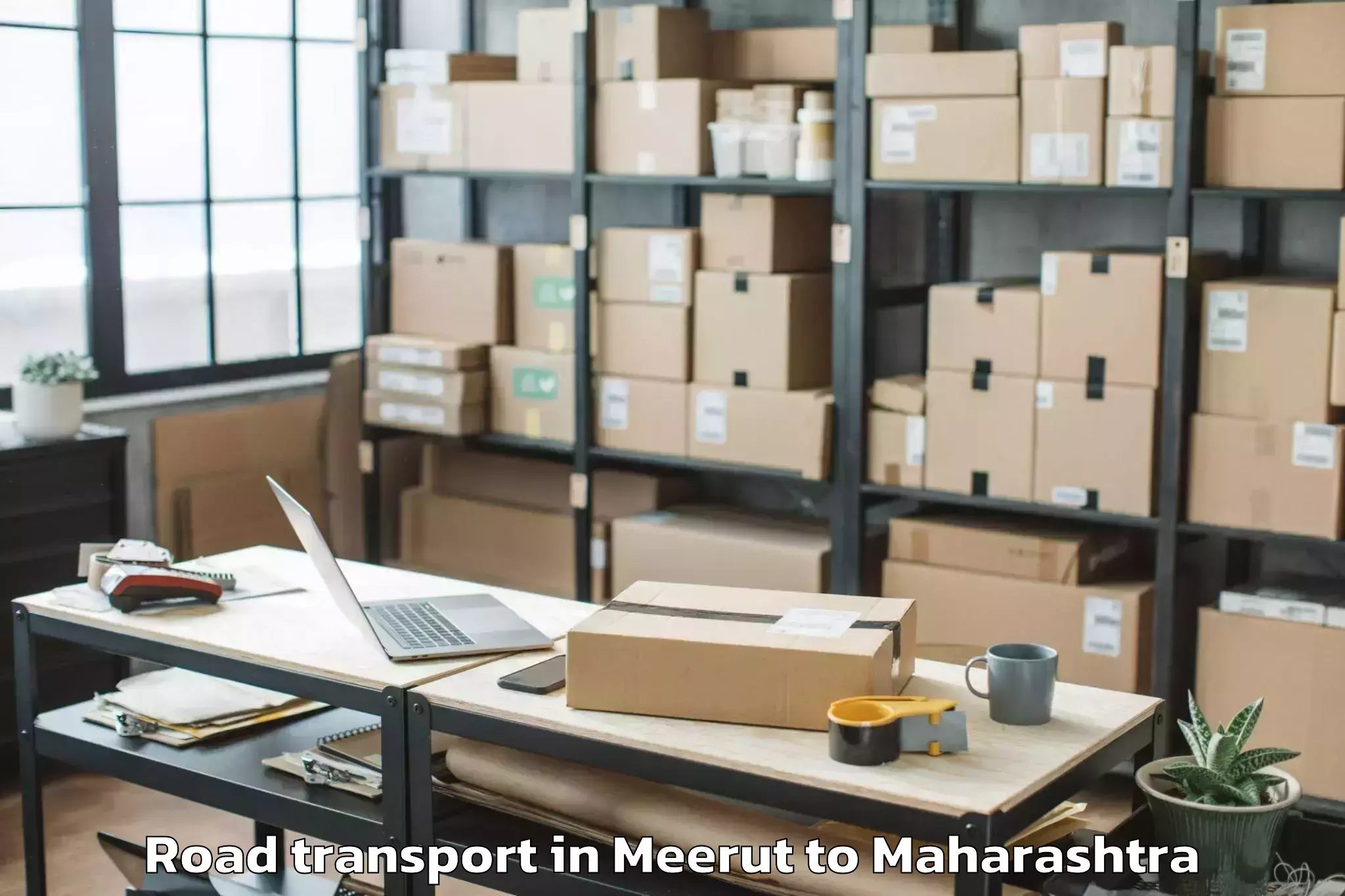 Book Meerut to Nandgaon Khandeshwar Road Transport Online